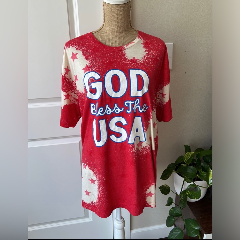 God Bless The USA Plus Size Tshirt